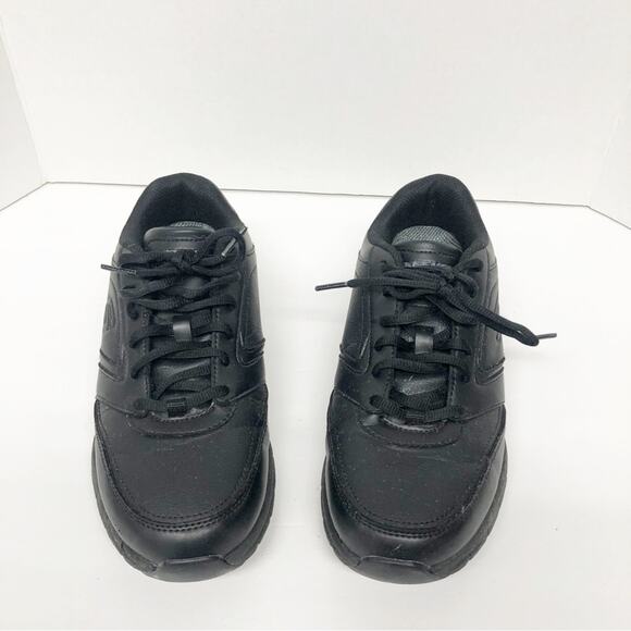Skechers Slip Resistant Ortho Feet Black Sneakers Shoes 8.5 - Picture 2 of 7